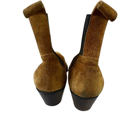 Everlane Western Chelsea Suede Ankle Boots Brown Leather Pull-On US 9 Italy - Picture 6 of 10